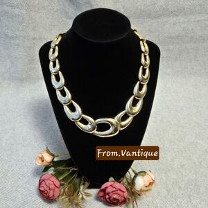 ⛓️ Vintage Gold Chain Bold Chunky Statement Necklace 🟡